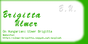 brigitta ulmer business card